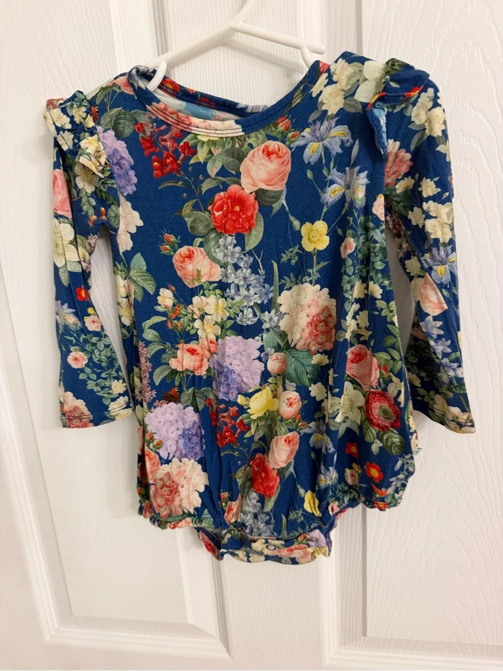 Posh Peanut 18 24 month floral one piece baby girl ruffle bamboo